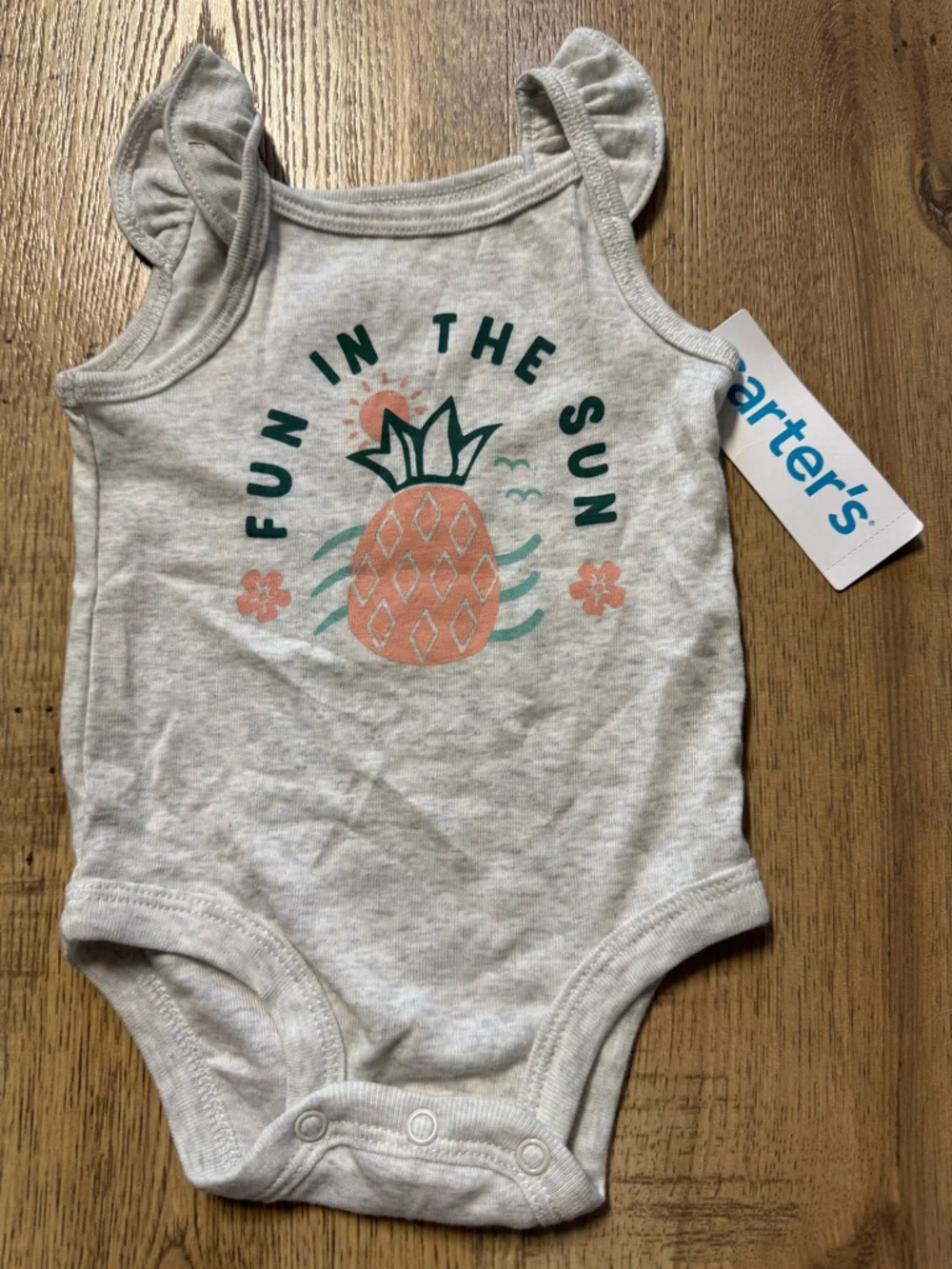Carter’s Baby Girl Pineapple Bodysuit & Bloomer Skirt Set NWT 3M